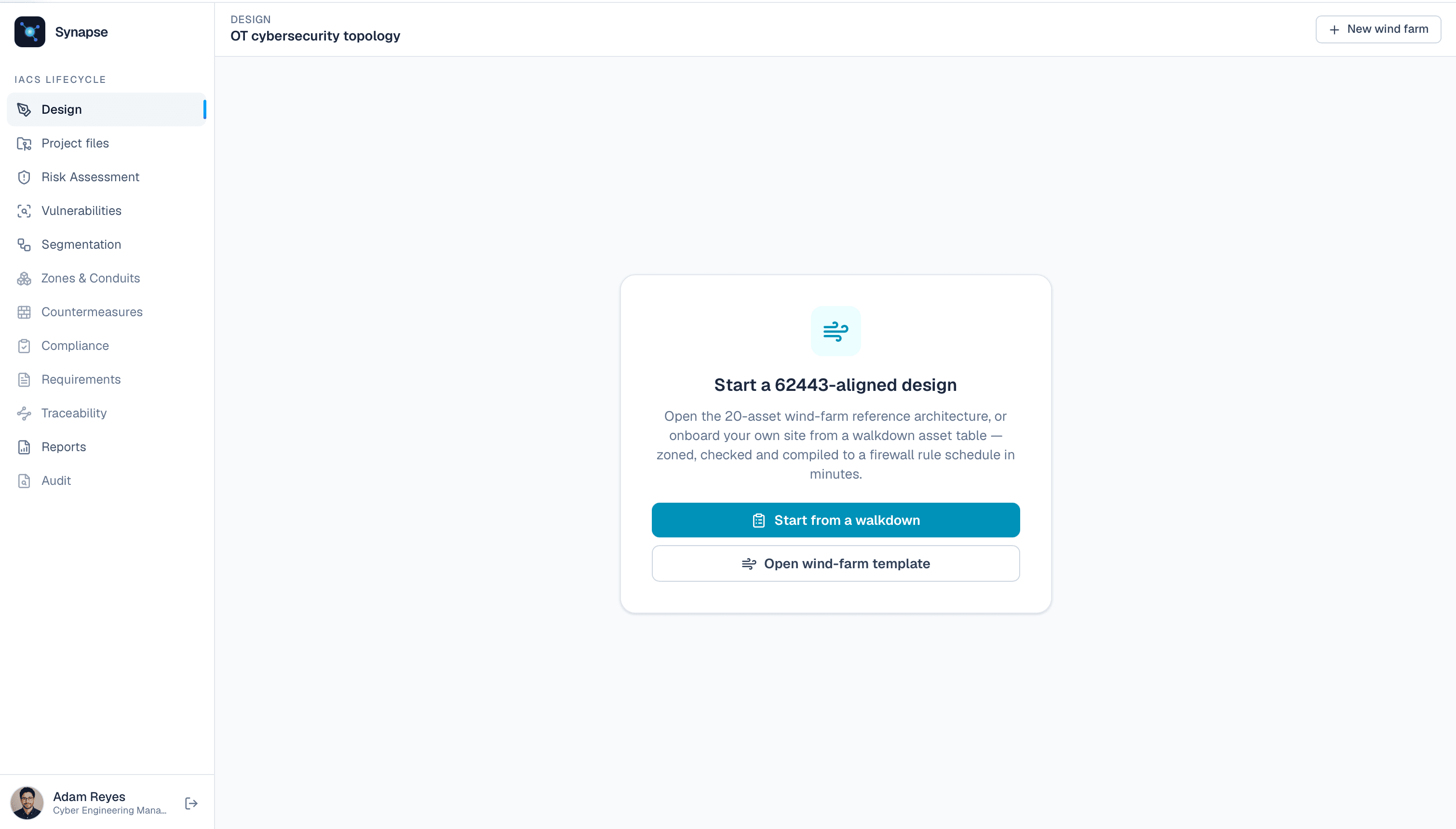 Step 1: The start screen: two options, no signup wall.